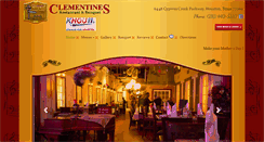 Desktop Screenshot of clementinesrestaurant.com